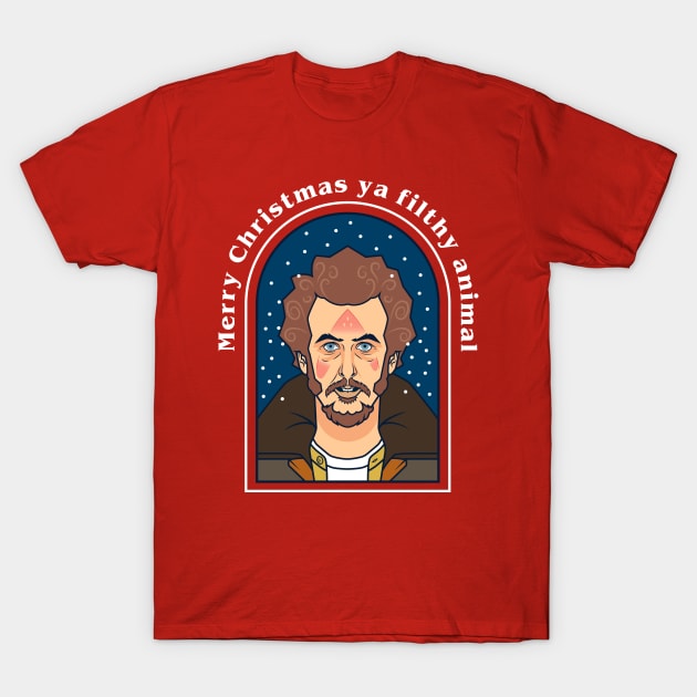 marv wet bandit christmas T-Shirt by redwane